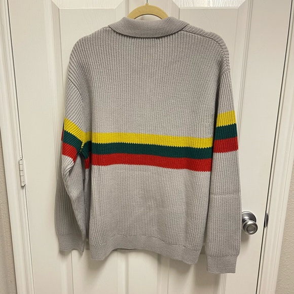Supreme Small Box Striped Polo Sweater - Picture 13 of 15